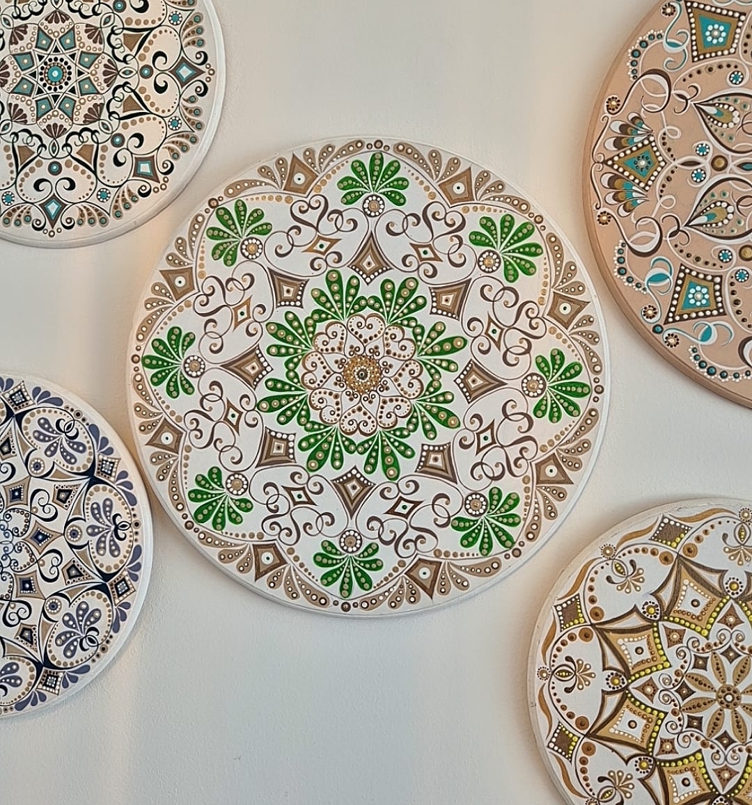 Mandala "Forest Fairy" Handmade. Painting. Wall decorations. Home Decor. Boho Style.