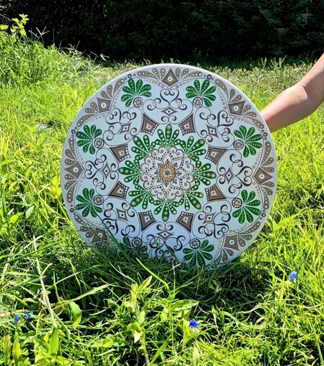 Mandala "Forest Fairy" Handmade. Painting. Wall decorations. Home Decor. Boho Style.
