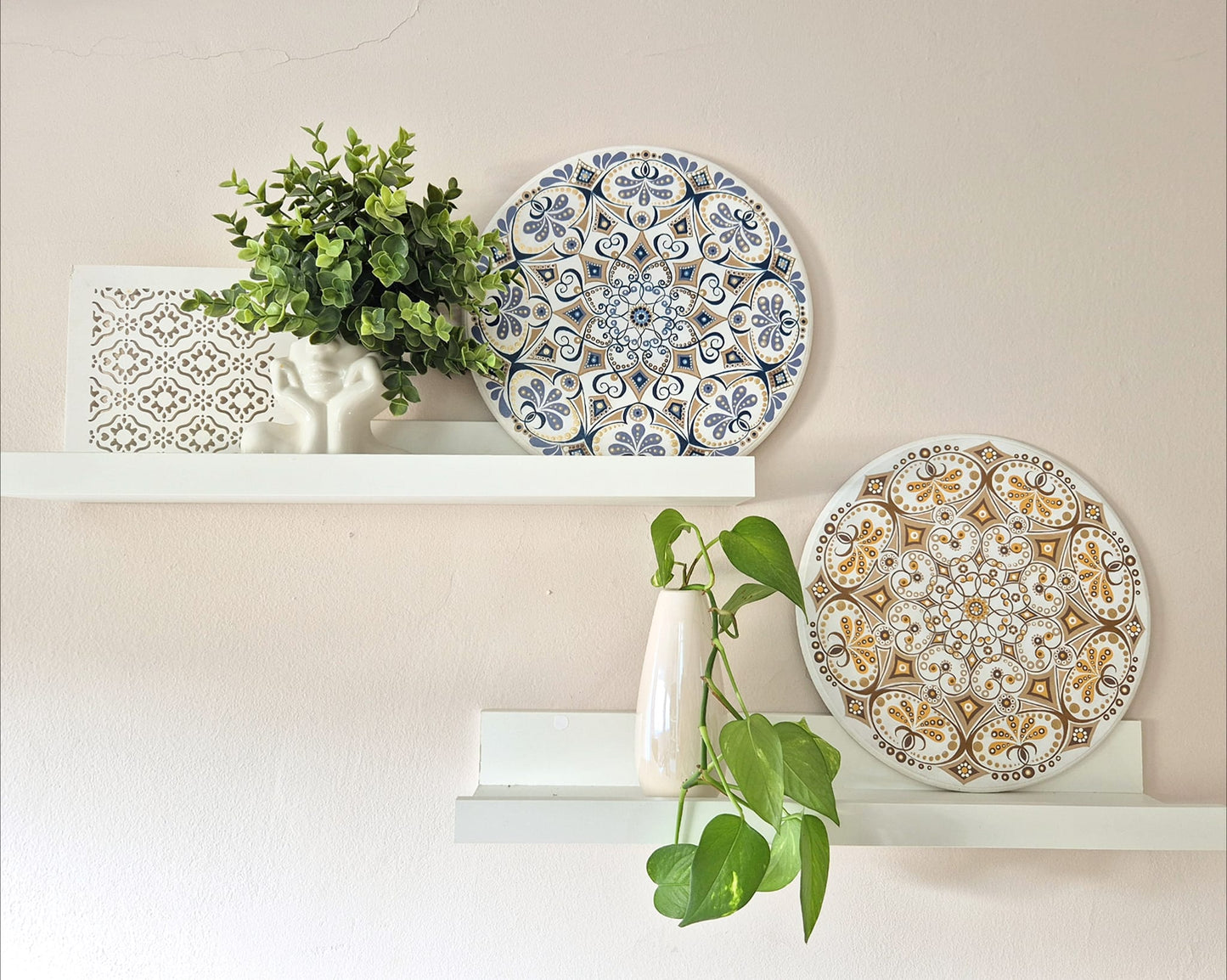 Mandala "Caramel Fantasy" handmade. Painting. Wall decorations. Home décor. Boho style.