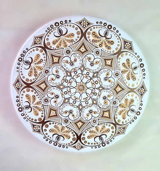 Mandala "Caramel Fantasy" handmade. Painting. Wall decorations. Home décor. Boho style.