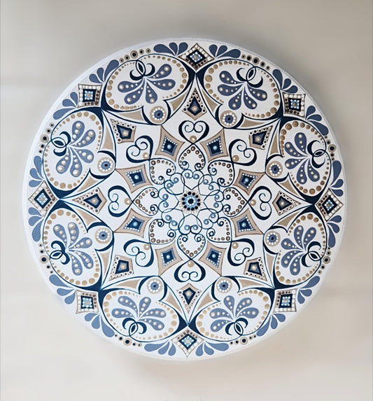 Mandala "Sea Pearl" Handmade. Painting. Wall decorations. Home Decor. Boho Style.