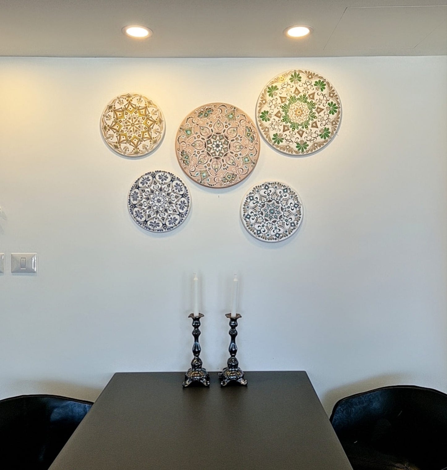 Mandala "Sea Pearl" Handmade. Painting. Wall decorations. Home Decor. Boho Style.