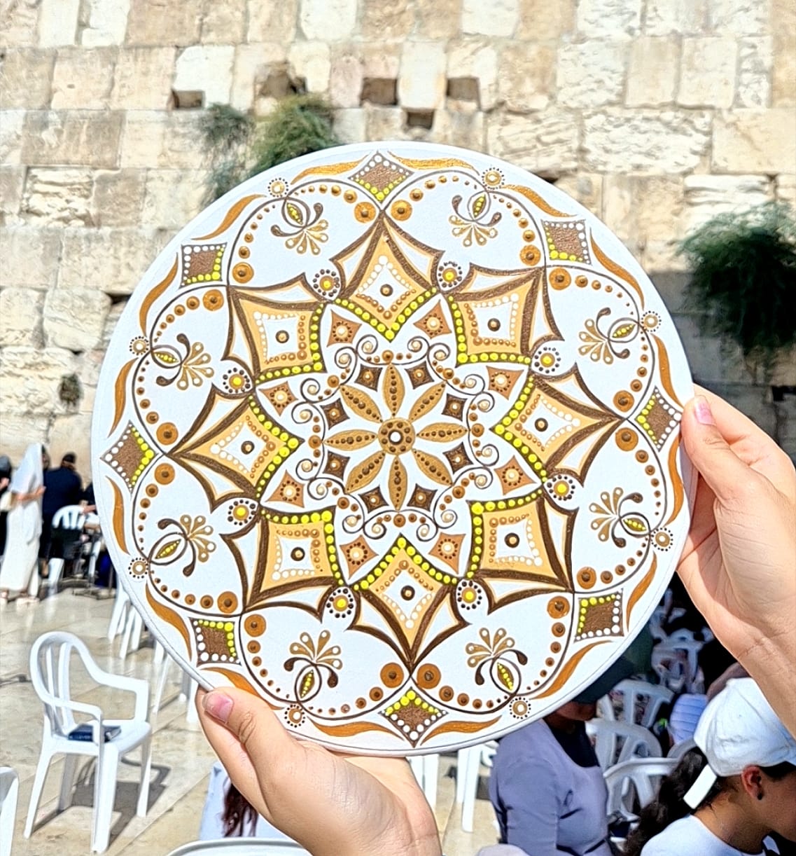 Mandala "Golden Jerusalem" handmade Painting Wall decorations Home décor Boho style