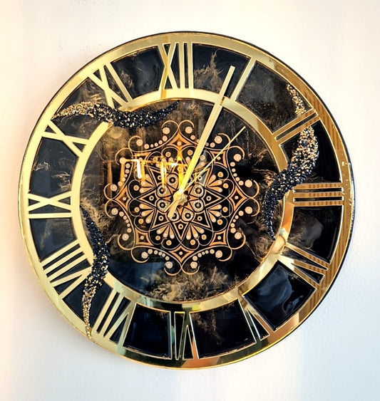 Epoxy Wall Clock "Inner Galaxy"